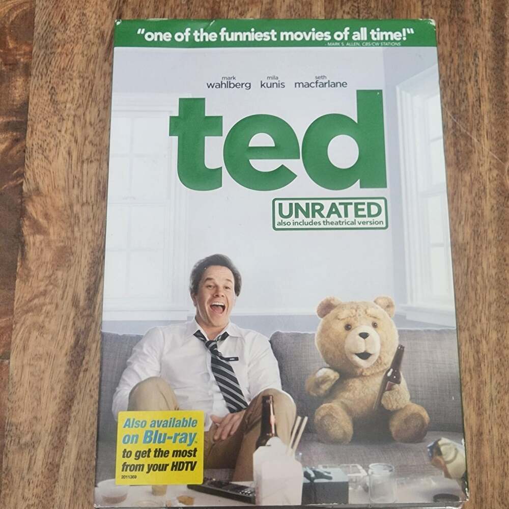 Ted DVD Unrated Widescreen Mark Wahlberg Mila Kunis Comedy New Sealed